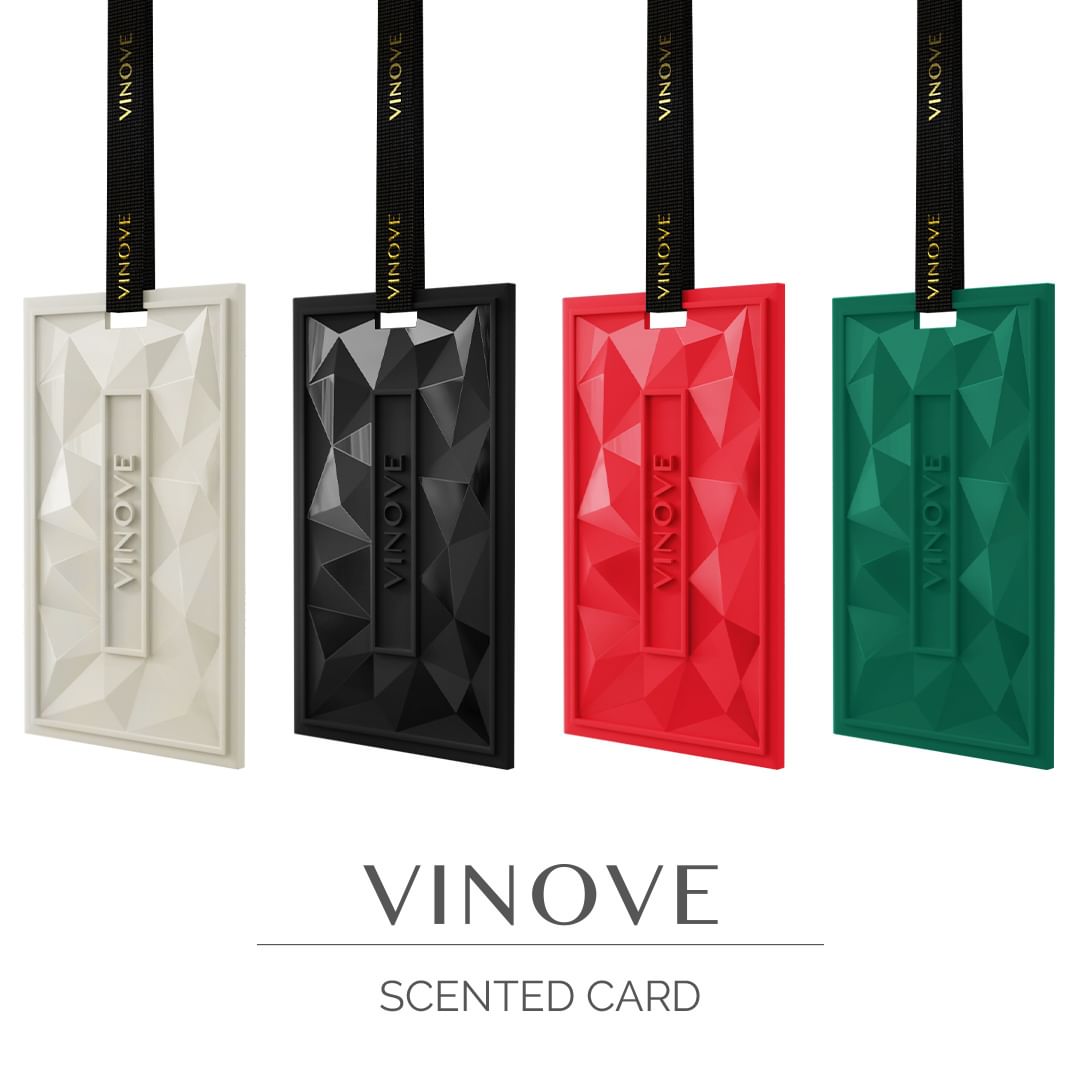 VINOVE V18-15 Scented Card for Natural Car Air Freshener, Useful for Non-Stop Car Fragrance, Luxury Car Perfume - Ideal Formula as Auto Air Freshener, Keeps Scent Longlasting