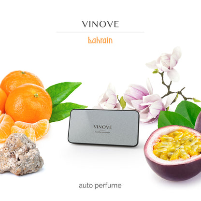 VINOVE V01-06-BAHRAIN Natural Car Air Freshener, Non-Stop Car Fragrance, Luxury Car Perfume - Ideal Formula as Auto Air Freshener Keeps Car Interior Refreshing