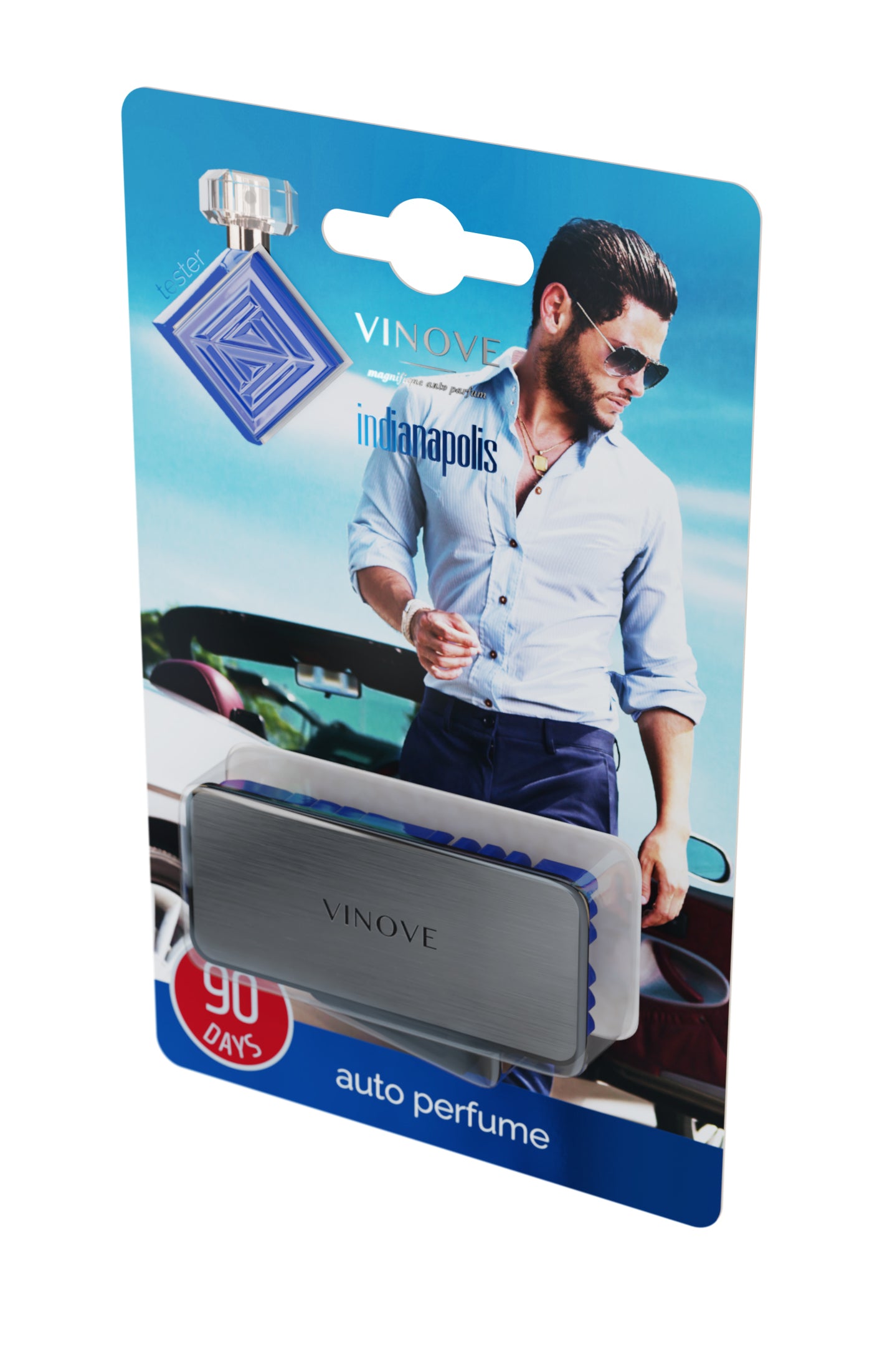 VINOVE V05-03-INDINAPOLIS-REGULAR Natural Car Air Freshener, Non-Stop Car Fragrance, Luxury Car Perfume - Ideal Formula as Auto Air Freshener Keeps Car Interior Refreshing