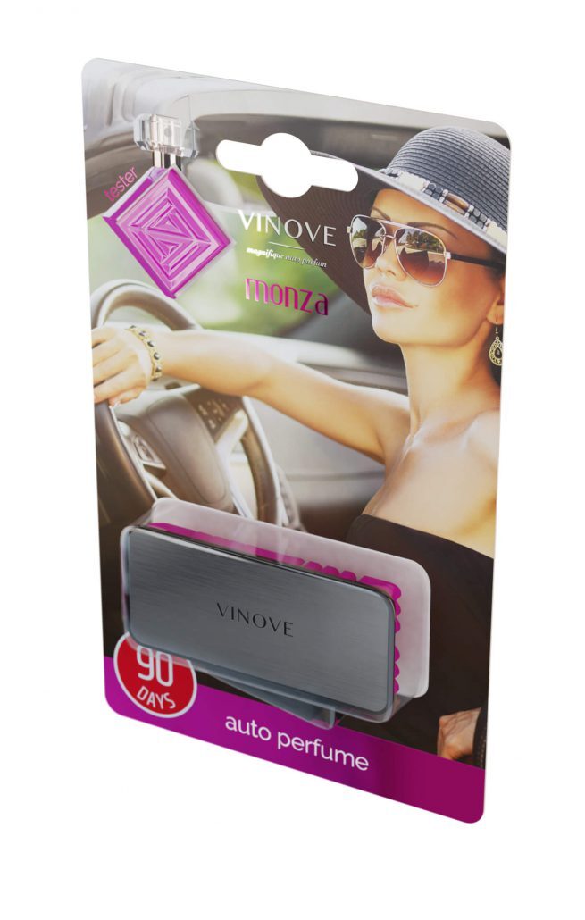 VINOVE V05-07-MONZA-REGULAR Natural Car Air Freshener, Non-Stop Car Fragrance, Luxury Car Perfume - Ideal Formula as Auto Air Freshener Keeps Car Interior Refreshing