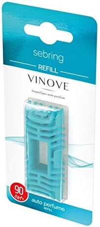 VINOVE V07-02 SEBRING REFILL for Natural Car Air Freshener, Useful for Non-Stop Car Fragrance, Luxury Car Perfume Refill - Ideal Formula as Auto Air Freshener Refill, Keeps Scent Longlasting