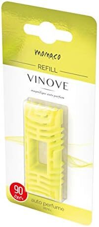 VINOVE V07-05 MONACO REFILL for Natural Car Air Freshener, Useful for Non-Stop Car Fragrance, Luxury Car Perfume Refill - Ideal Formula as Auto Air Freshener Refill, Keeps Scent Longlasting