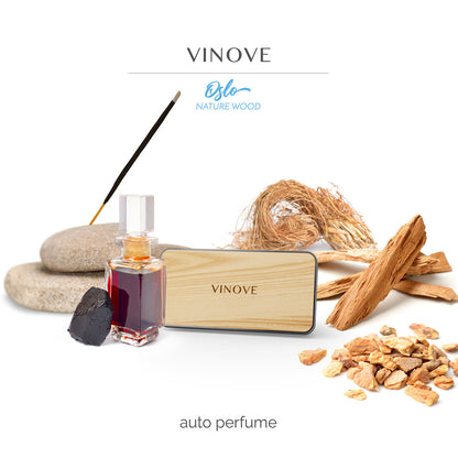 VINOVE V10-13-OSLO Natural Car Air Freshener, Non-Stop Car Fragrance, Luxury Car Perfume - Ideal Formula as Auto Air Freshener Keeps Car Interior Refreshing