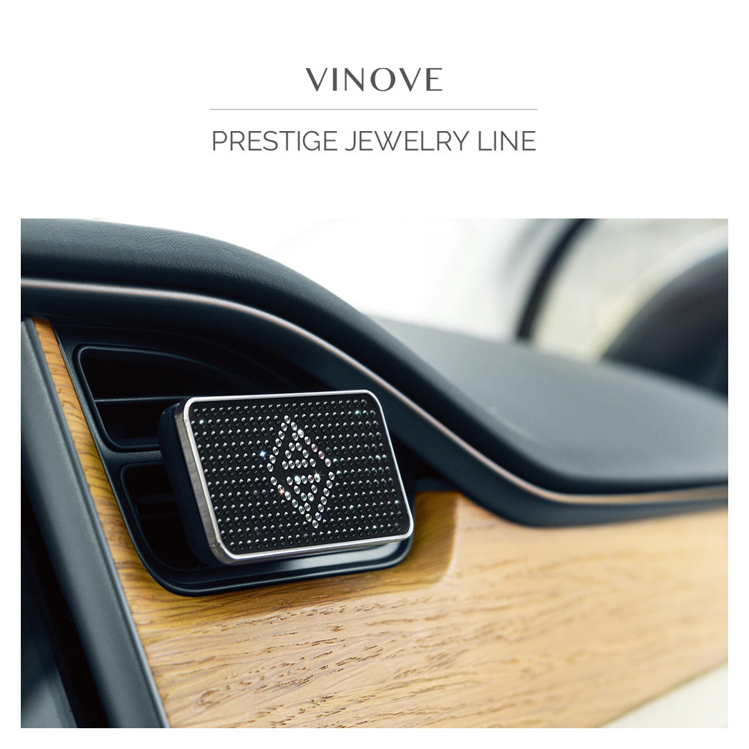 VINOVE V13-07-MONZA-JEWELRY Natural Car Air Freshener, Non-Stop Car Fragrance, Luxury Car Perfume - Ideal Formula as Auto Air Freshener Keeps Car Interior Refreshing