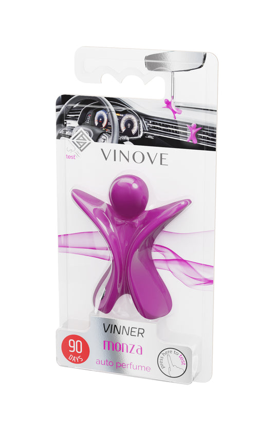 VINOVE V14-07-VINNER-MONZA Natural Car Air Freshener, Non-Stop Car Fragrance, Luxury Car Perfume - Ideal Formula as Auto Air Freshener Keeps Car Interior Refreshing