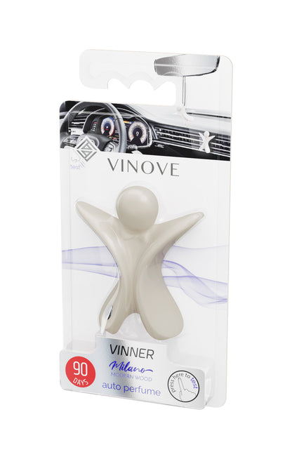 VINOVE V14-14-VINNER-MILANO Natural Car Air Freshener, Non-Stop Car Fragrance, Luxury Car Perfume - Ideal Formula as Auto Air Freshener Keeps Car Interior Refreshing