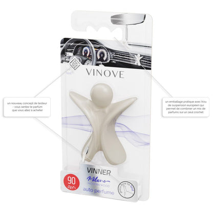 VINOVE V14-14-VINNER-MILANO Natural Car Air Freshener, Non-Stop Car Fragrance, Luxury Car Perfume - Ideal Formula as Auto Air Freshener Keeps Car Interior Refreshing